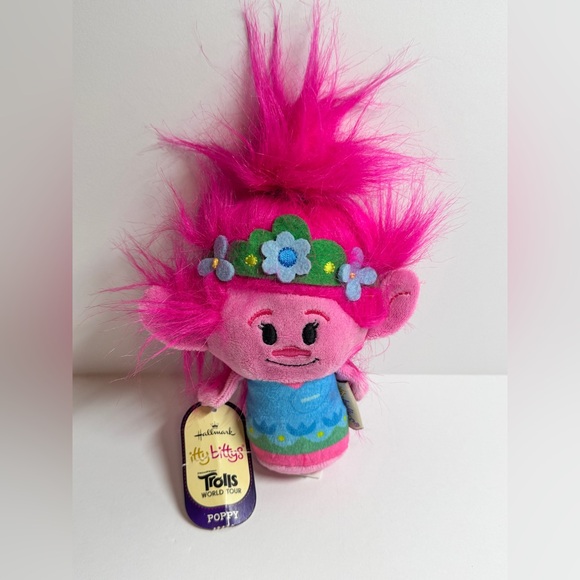 Hallmark Other - Hallmark Itty Bittys Trolls Plush - Vibrant Pink and Blue
